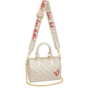 Louis Vuitton Fall In Love Speedy Bandouliere 22 Chain Top Handle Crossbody Bag
